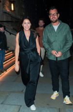 LISA SNOWDON Out for Dinner in London 07/14/2023