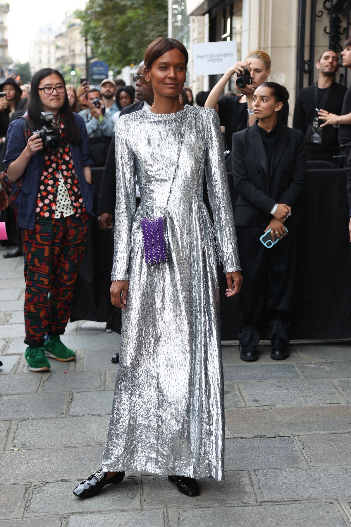 Paris, France. 02nd Oct, 2022. Liya Kebede walks the runway of the Le  Défilé L'Oréal during Paris Fashion Week Ready to Wear Spring/Summer 2023  on October 03, 2022 in Paris, France. (Photo