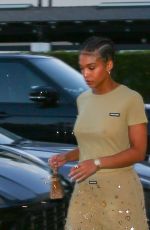 LORI HARVEY Leaves Dinner at Lucky