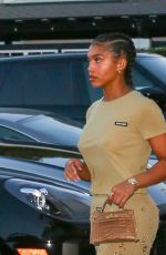 LORI HARVEY Leaves Dinner at Lucky