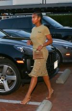 LORI HARVEY Leaves Dinner at Lucky