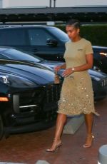 LORI HARVEY Leaves Dinner at Lucky