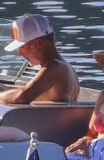 LORI LOUGHLIN and ISABELLA ROSE GIANNULLI in Bikinis at a Boat on Lake Coeur d