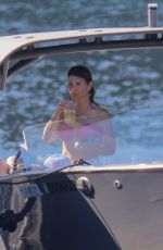 LORI LOUGHLIN and ISABELLA ROSE GIANNULLI in Bikinis at a Boat on Lake Coeur d