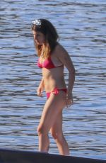 LORI LOUGHLIN and ISABELLA ROSE GIANNULLI in Bikinis at a Boat on Lake Coeur d