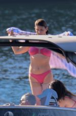 LORI LOUGHLIN and ISABELLA ROSE GIANNULLI in Bikinis at a Boat on Lake Coeur d