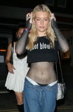 LOTTIE MOSS at Chiltern Firehouse in London 06/29/2023