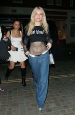 LOTTIE MOSS at Chiltern Firehouse in London 06/29/2023