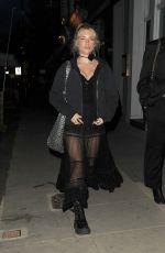 LOTTIE MOSS Leaves Il Trillo in Fulham 07/11/2023
