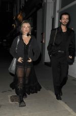 LOTTIE MOSS Leaves Il Trillo in Fulham 07/11/2023