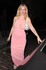 LOTTIE MOSS Leaves Louie Restaurant in Covent Garden in London 07/26/2023