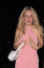 LOTTIE MOSS Leaves Louie Restaurant in Covent Garden in London 07/26/2023