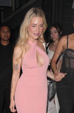 LOTTIE MOSS Leaves Louie Restaurant in Covent Garden in London 07/26/2023