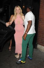 LOTTIE MOSS Leaves Louie Restaurant in Covent Garden in London 07/26/2023