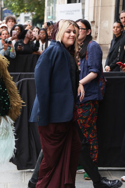 LOUANE Arrives at Jean Paul Gaultier Haute Couture Spring/Summer 23/24 Show at Paris Fashion Week 07/05/2023