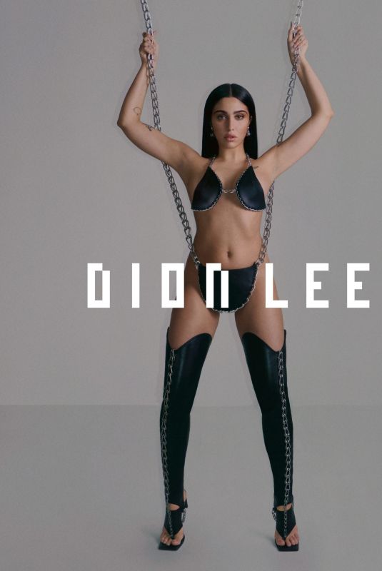 LOURDES LEON for Dion Lee Cage Chain Campaign, July 2023