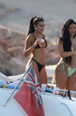 LOVE ISLAND GIRLS in Bikinis at a Yacht in Ibiza 07/06/2023