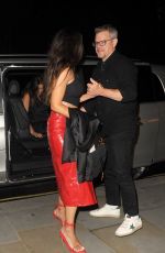LUCIANA BARROSO and Matt Damon Out for Dinner in London 07/14/2023