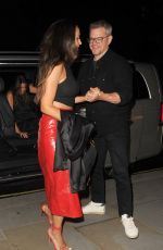 LUCIANA BARROSO and Matt Damon Out for Dinner in London 07/14/2023