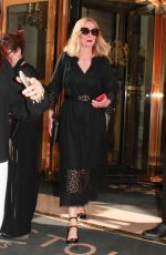 LUCIE DE LA FALAISE Leaves Her Hotel in Paris 07/02/2023