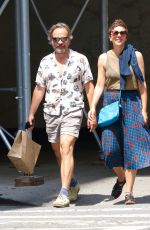 MAGGIE GYLLENHAAL and Peter Sarsgaard Out in New York 07/24/2023
