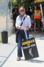 MARIA BELLO at SAG AFTRA Strike at Paramount in Los Angeles 07/17/2023
