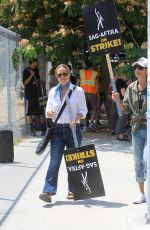 MARIA BELLO at SAG AFTRA Strike at Paramount in Los Angeles 07/17/2023