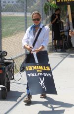 MARIA BELLO at SAG AFTRA Strike at Paramount in Los Angeles 07/17/2023