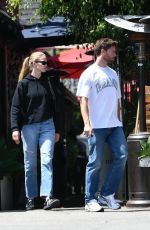 MARIA SHRIVER Out for Lunch with Her Son Patrick and His Girlfriend Abby Champion in Brentwood 07/21/2023
