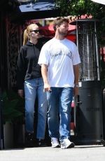 MARIA SHRIVER Out for Lunch with Her Son Patrick and His Girlfriend Abby Champion in Brentwood 07/21/2023