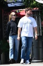 MARIA SHRIVER Out for Lunch with Her Son Patrick and His Girlfriend Abby Champion in Brentwood 07/21/2023