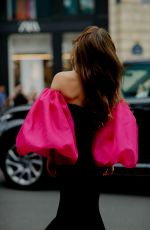MARIELLA SARTO Arrives at Stephane Rolland Fall/Winter 23/24 Haute Couture Show in Paris 07/04/2023