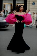 MARIELLA SARTO Arrives at Stephane Rolland Fall/Winter 23/24 Haute Couture Show in Paris 07/04/2023