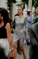 MARION CAUNTER Arrives at Alexandre Vauthier Fall/Winter 23/24 Haute Couture Show in Paris 07/04/2023