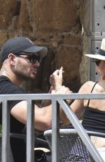 MARY FITZGERALD and Romanin Bonnet Out in Rome 07/08/2023