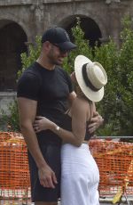 MARY FITZGERALD and Romanin Bonnet Out in Rome 07/08/2023