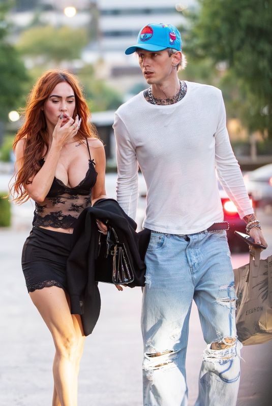 MEGAN FOX and Machine Gun Kelly Out in Calabasas 07/16/2023