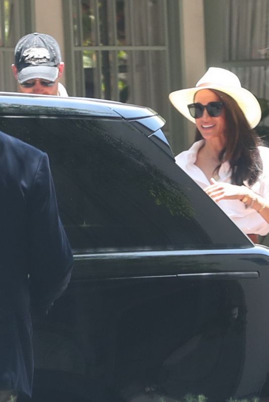 MEGHAN MARKLE and Prince Harry Leaves an Office Plaza in Santa Barbara 06/30/2023