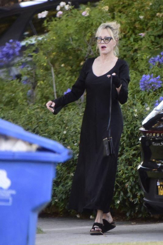 MELANIE GRIFFITH Heading to Dinner in Hollywood 07/12/2023