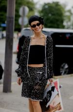 MELANIE KIEBACK Arrives at Chanel Fall/Winter 23/24 Haute Couture Show in Paris 07/04/2023