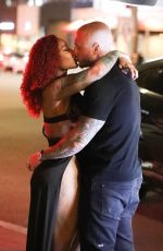 MELISSA MAYSING and Chet Hanks at Catch Steak in West Hollywood 07/09/2023