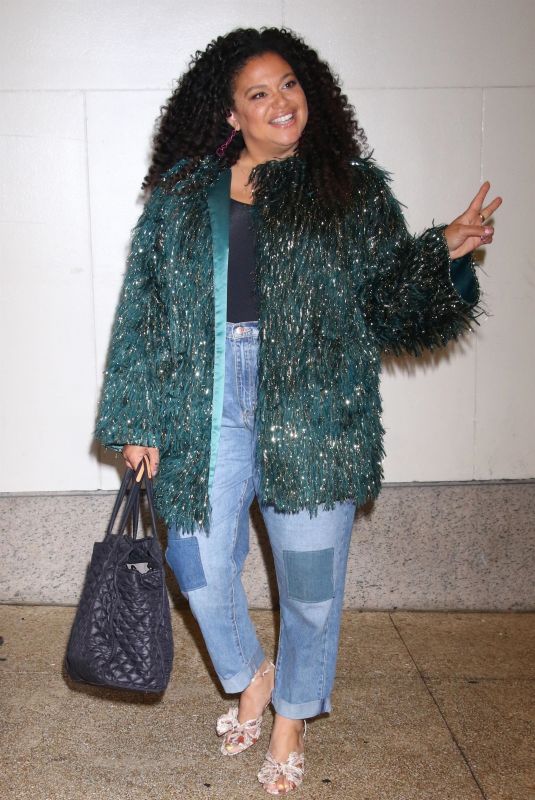 MICHELLE BUTEAU Promotes Survival of the Thickest Series at CBS Mornings in New York 07/11/2023