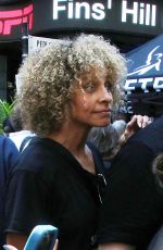 MICHELLE HURD at Rock the City for a Fair Contract Rally at Times Square in New York 07/25/2023