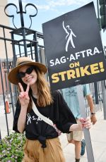 MICHELLE MONAGHAN at Sag-aftra Actors Union Strike in New York 06/17/2023