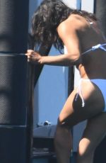 MICHELLE RODRIGUEZ in a White Bikini at a Boat in Italy 07/25/2023