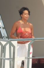MICHELLE RODRIGUEZ in Bikini at a Yacht in Porto Cervo 07/24/2023