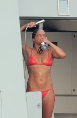 MICHELLE RODRIGUEZ in Bikini at a Yacht in Porto Cervo 07/24/2023