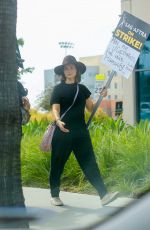 MILANA VAYNTRUB at SAG AFTRA Strike at Netflix in Los Angeles 07/17/2023