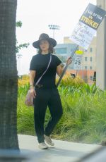 MILANA VAYNTRUB at SAG AFTRA Strike at Netflix in Los Angeles 07/17/2023