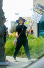 MILANA VAYNTRUB at SAG AFTRA Strike at Netflix in Los Angeles 07/17/2023